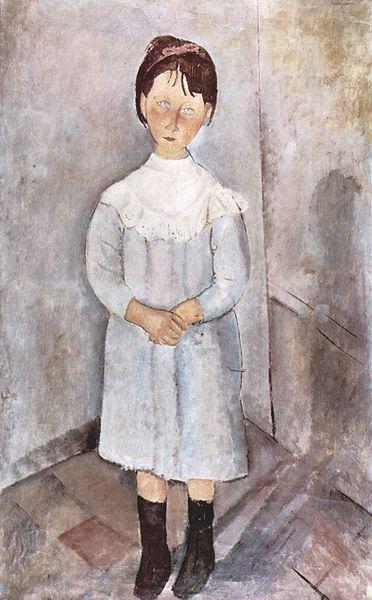 Amedeo Modigliani Madchen in Blau oil painting picture